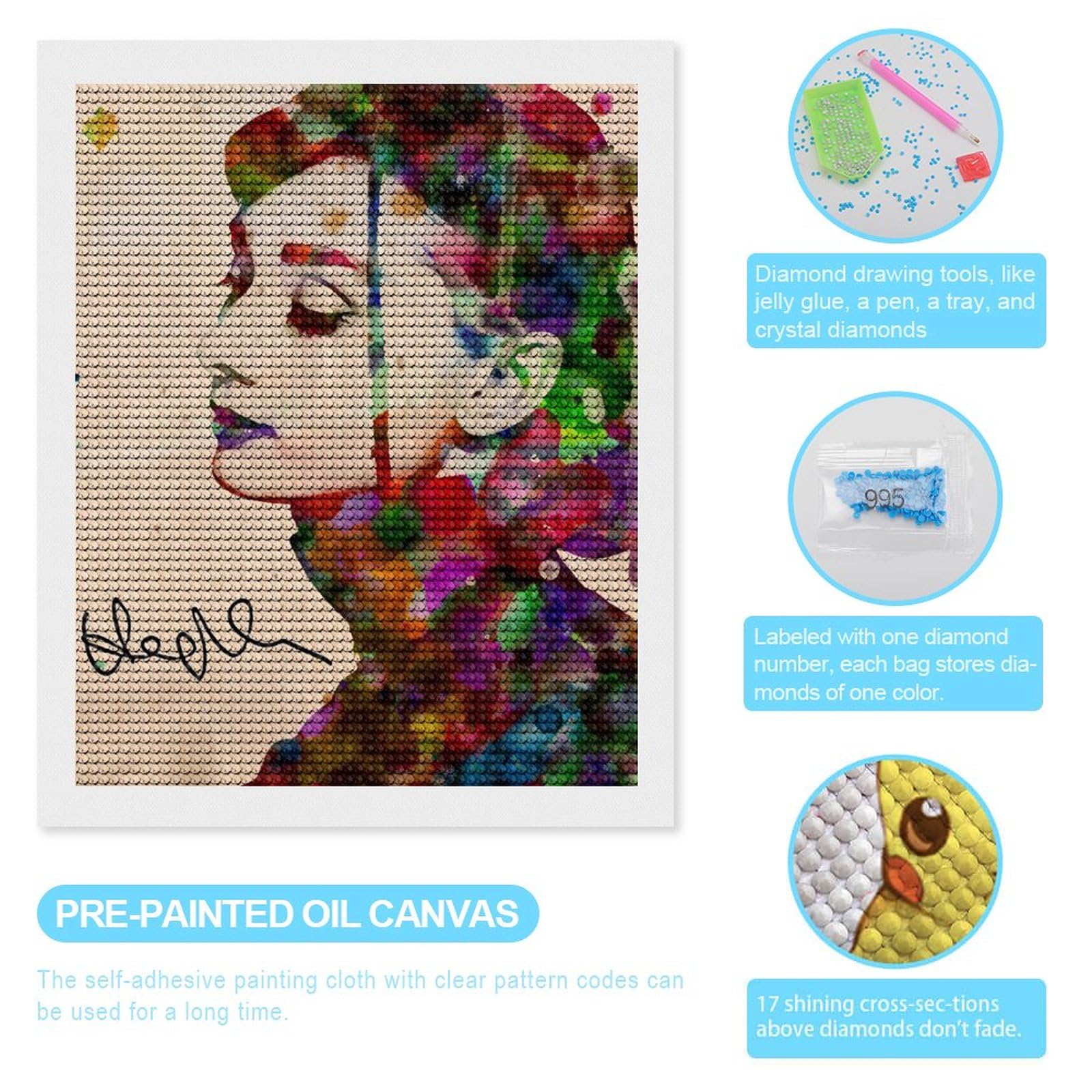 Amazon | 5D DIYダイヤモンド絵画 オードリー ヘップバーン クロス